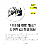PlayStreets poster A4 mono